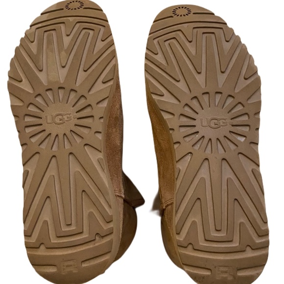 UGG Cozy Brown Suede Ankle Boots - Picture 4 of 6